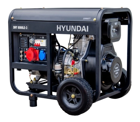 Дизельный генератор HYUNDAI DHY 8000LE-3