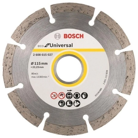 Круг алмазный BOSCH ECO UNIVERSAL 10шт. (2608615040) Ф115х22мм универсальный