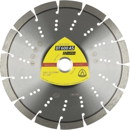 Алмазный диск KLINGSPOR 180X2,7X22,23/11S/12/S/DT/SUPRA/DT600AS