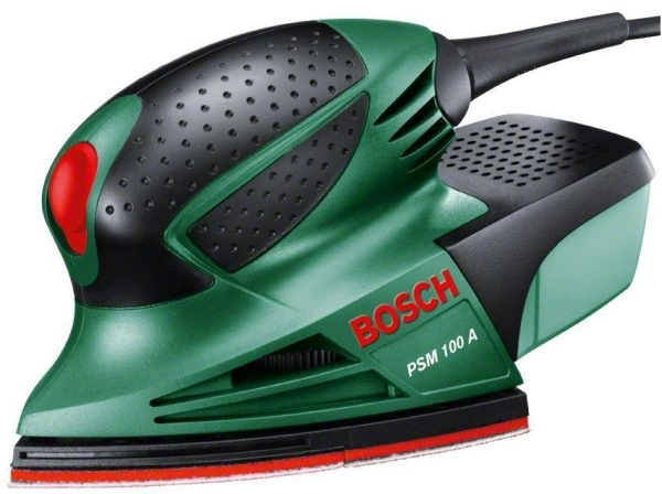 фото машинка шлифовальная плоская (вибрационная) bosch psm 100 a (06033b7020)