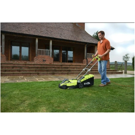 фото электрическая газонокосилка ryobi rlm15e36h