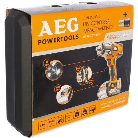 фото аккумуляторный гайковерт aeg bss 18c12z li-402c