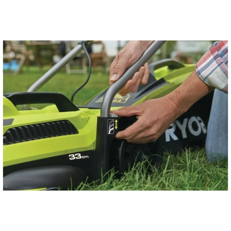 фото электрическая газонокосилка ryobi rlm15e36h