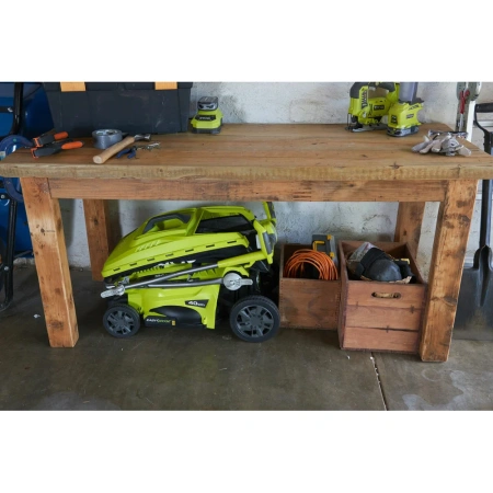 фото электрическая газонокосилка ryobi rlm18e40h
