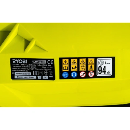 фото электрическая газонокосилка ryobi rlm15e36h