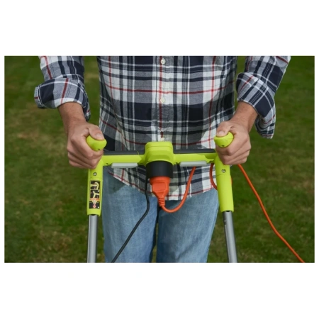 фото электрическая газонокосилка ryobi rlm15e36h